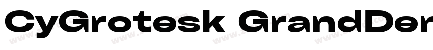 CyGrotesk GrandDemi字体转换 CyGrotesk GrandDemi字体转换